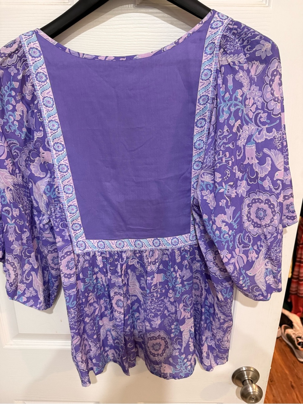 Spell Lavender Floral Boho Tunic Top - Picture 2 of 3